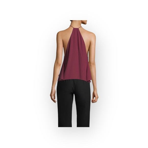 new Robert Rodriguez 𖤐 Strappy Silk Red Carpet Draped Cami Top 𖤐 Wine 𖤐 12 L - Picture 6 of 15